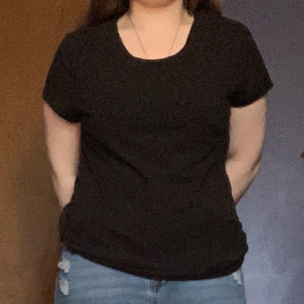 Plain black Tee